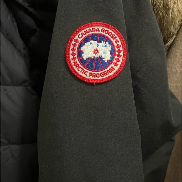 Canada Goose Black Jacket with Fur Trim - Picture 3 of 4